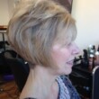 side short blonde hair