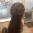 crossed hair style