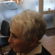elderly woman hair