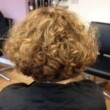 shirt curly blonde hair