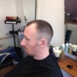 shaved head